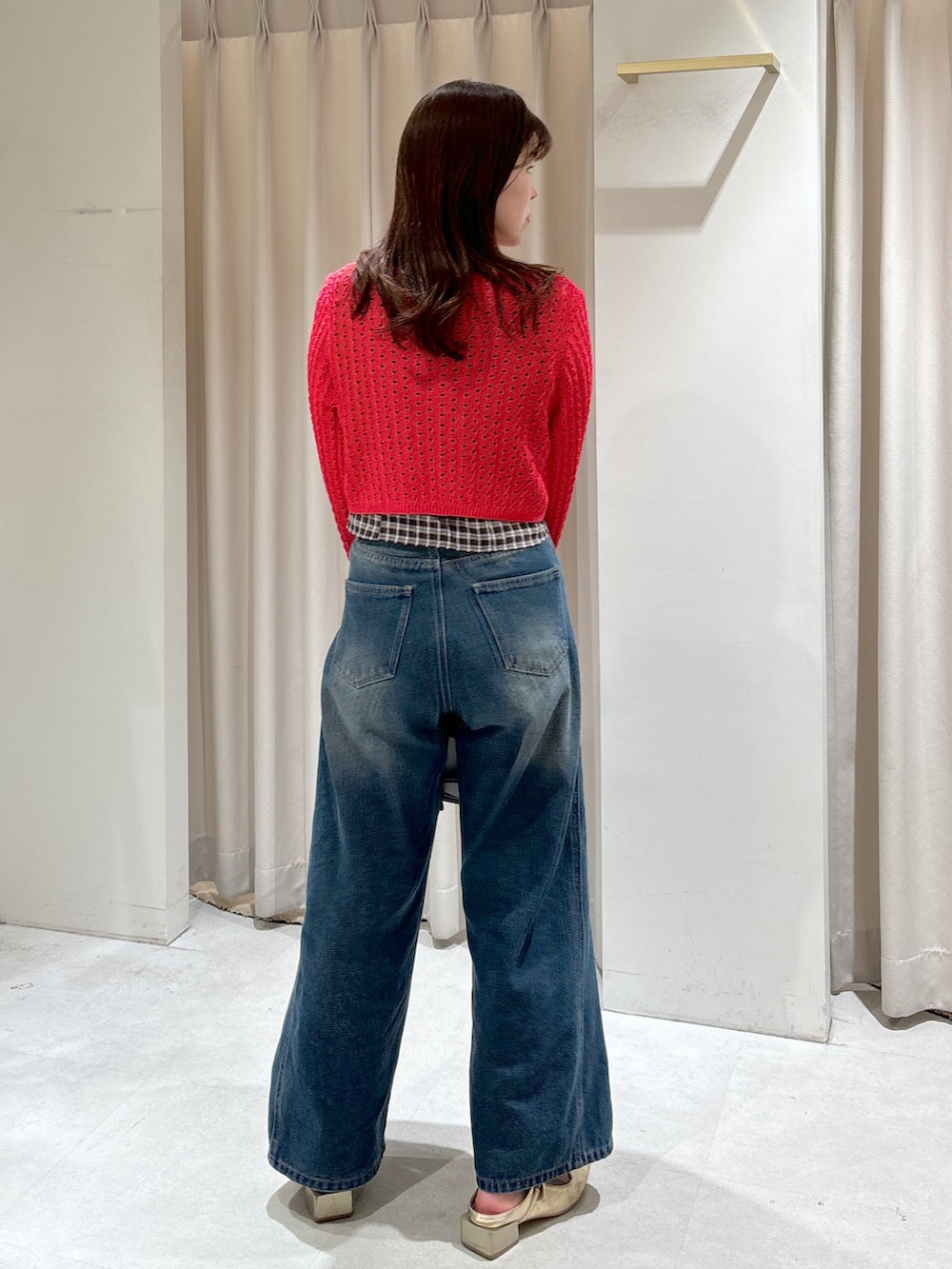 maayaさんの「◆透かし編みリボンボレロ（FREE'S MART）」を使ったコーディネートの3枚目の写真