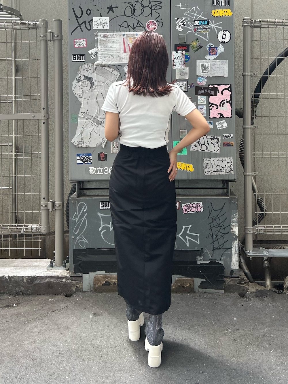 MURUA ジャガードソックブーツ【ニットブーツ】【ブーツサンダル】 ジャガードソックブーツサンダル（サンダル）｜MURUA（ムルーア