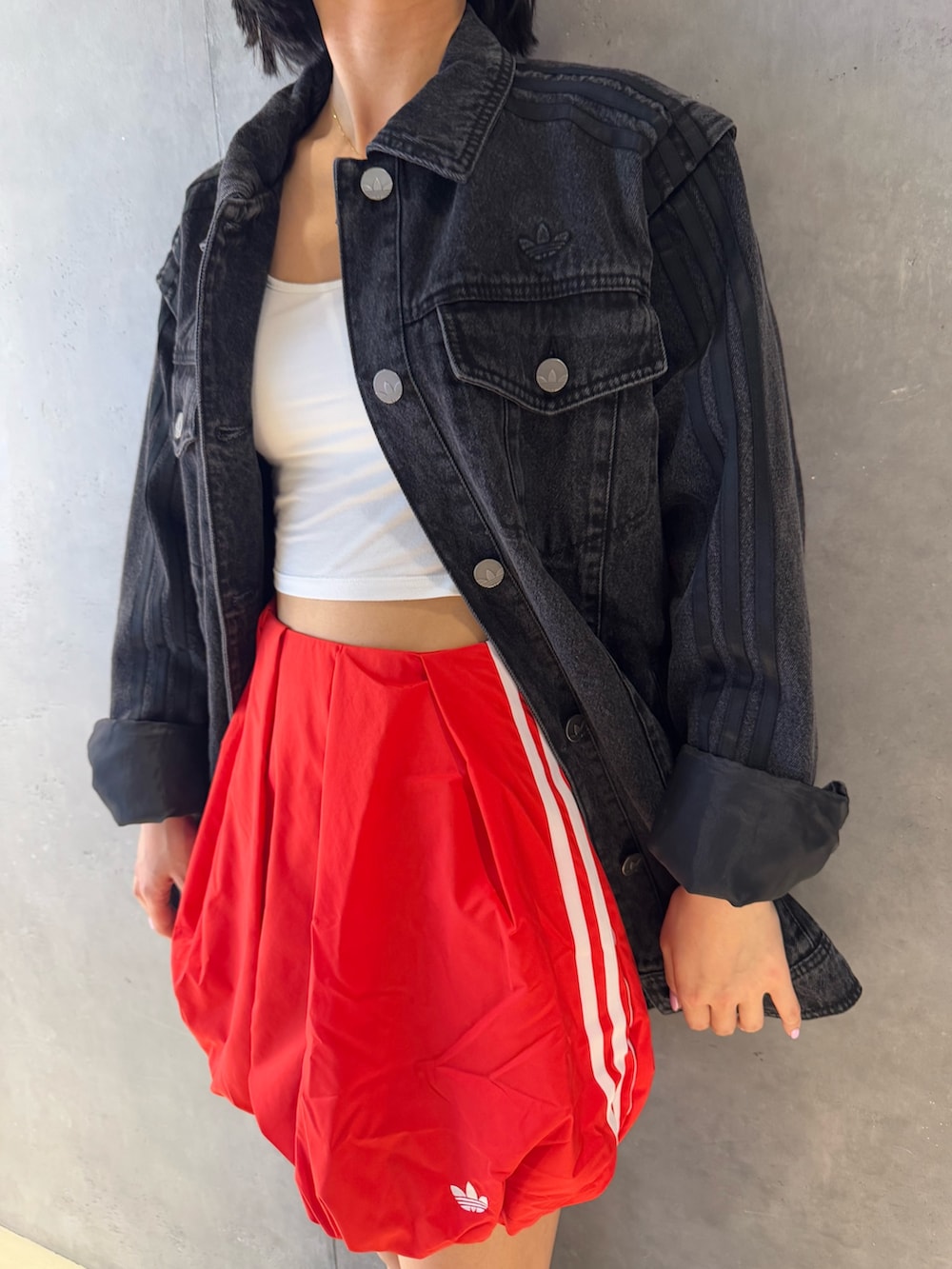 WOVEN BAL SKIRT / アディダスオリジナルスバルーンスカート 25SS新作バルーンスカート【ADIDAS】WOVEN BAL SKIRT (adidas