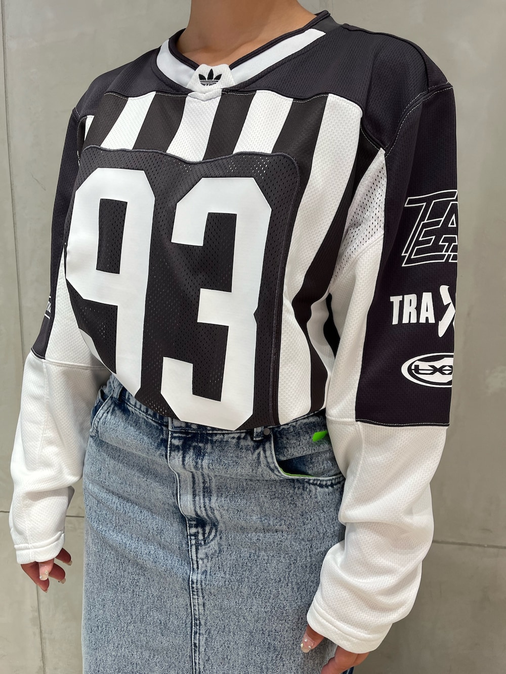 アディダスクセニアシュナイダー adidas フレイドデニムスカート XL NF(アディダス ブランドセンター 原宿)｜adidasのデニムスカート
