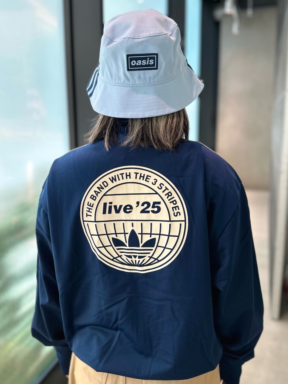 adidas oasis live'25 ジャージ ネイビー adidas oasis Live '25 TRACK
