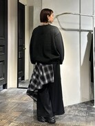 UNDERGROUND MODE】チェックレイヤードパンツ(HARE)を使ったレディース