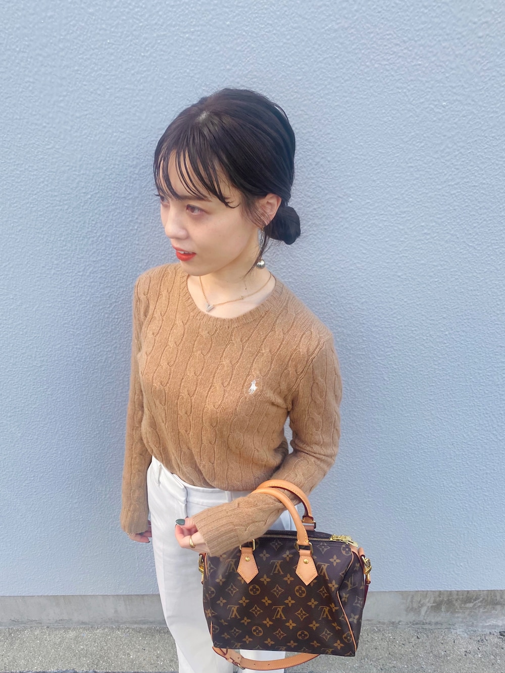 momo🍑｜POLO RALPH LAURENのニット/セーターを使ったコーディネート