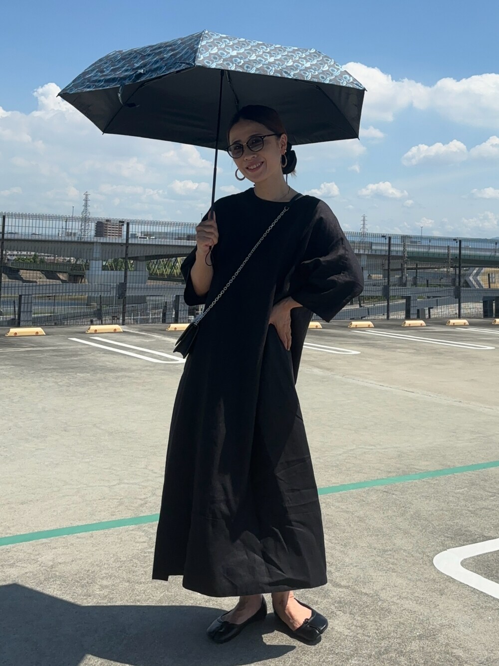 NANA｜Waterfrontの折りたたみ傘を使ったコーディネート - WEAR