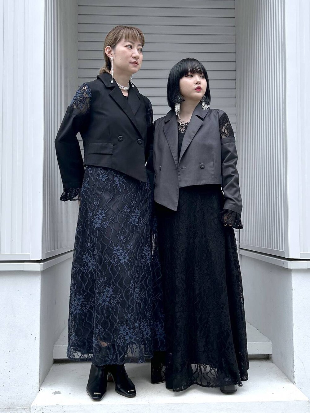 「若見え、モード、カジュアル、HARE、女子会、きれいめ、高見え、着痩せ・細見え、着痩せ、ワンピース、結婚式2次会、デート/ロマンティック」｜「HAREのチェーンコンビメタルボールイヤリング(HARE)（イヤリング、シルバー系）」を使った、inhhhan®さん（レディース・165cm）の夏コーディネートの6枚目の写真