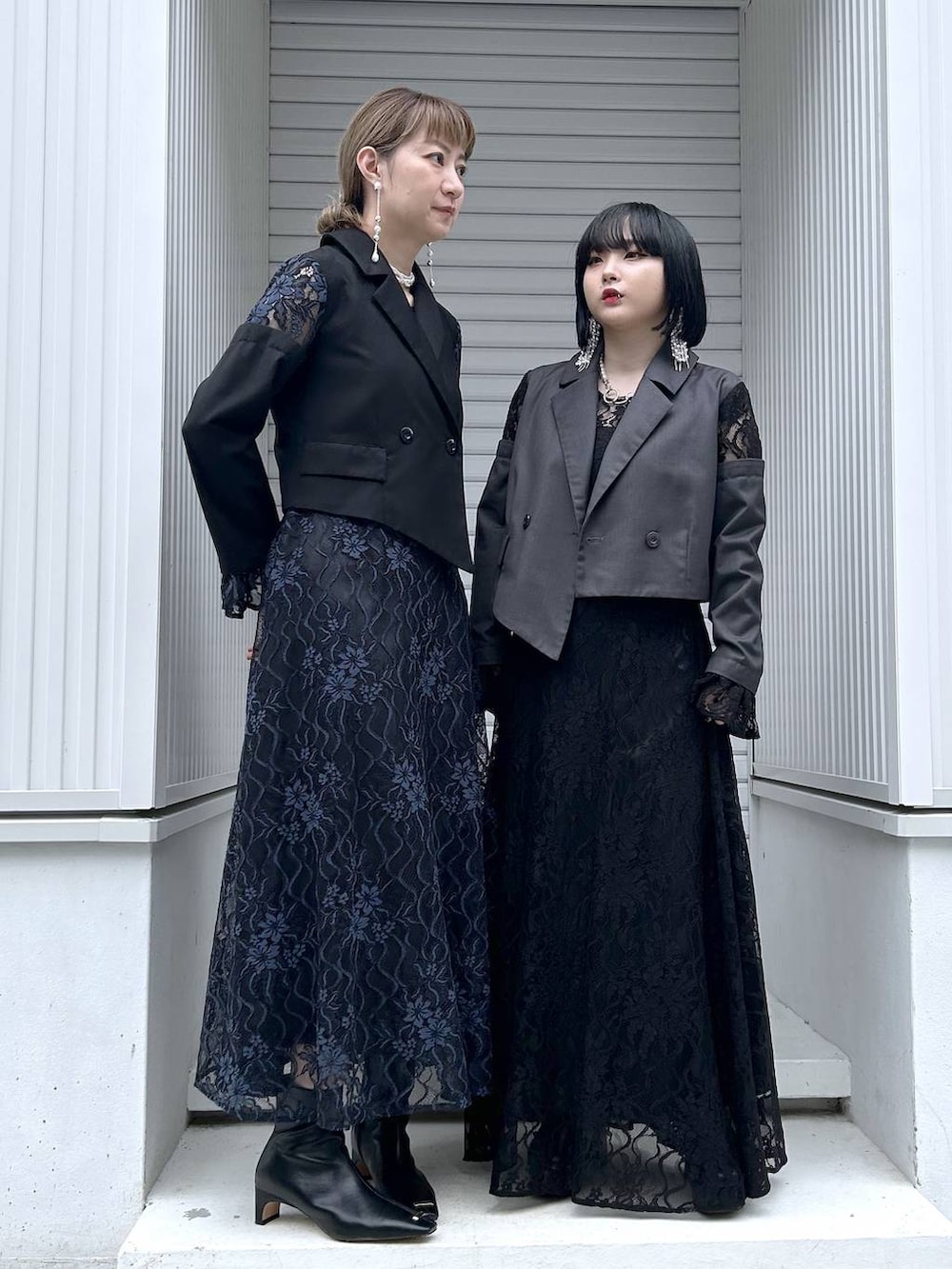 「若見え、モード、カジュアル、HARE、女子会、きれいめ、高見え、着痩せ・細見え、着痩せ、ワンピース、結婚式2次会、デート/ロマンティック」｜「HAREのチェーンコンビメタルボールイヤリング(HARE)（イヤリング、シルバー系）」を使った、inhhhan®さん（レディース・165cm）の夏コーディネートの5枚目の写真