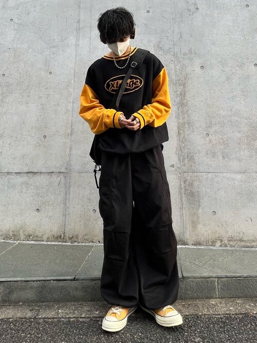 c-boy style(vol.1188)ストリートコーデ 短丈スウェット c-boy style (vol.59)シティーボーイコーデストリートコーデ
