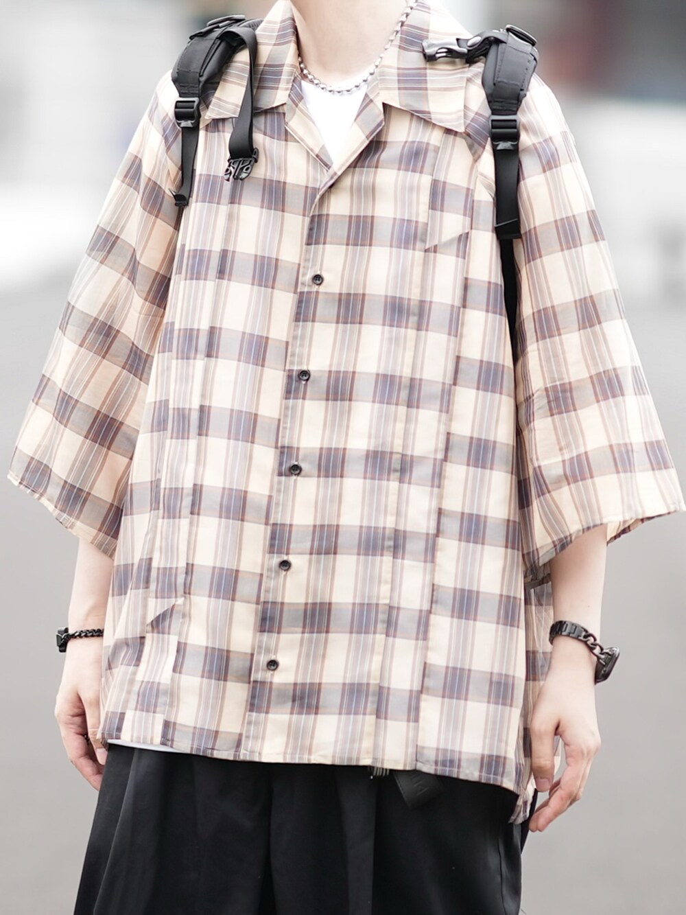 【my beautiful landlet】2024SS シアーシャツ my beautiful landlet】2024SS シアーシャツ