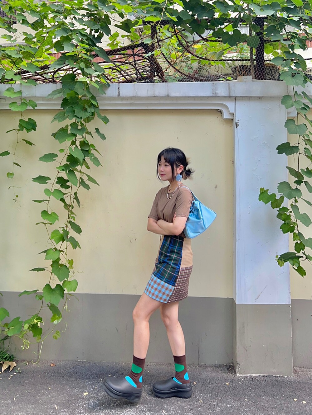 「ootd、coordinate、outfit、TODAYFUL、adidas、Ray BEAMS、Alexander Wang」｜「alexanderwangのアイテム（トートバッグ、ブルー系）」を使った、Liiiさん（レディース・160cm）の夏コーディネートの2枚目の写真