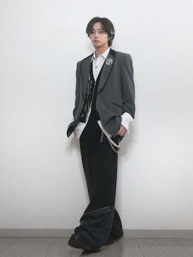 【TAKATO着用】　古着　グレーテーラード　Lord West TAKATO着用】古着グレーテーラードLord West