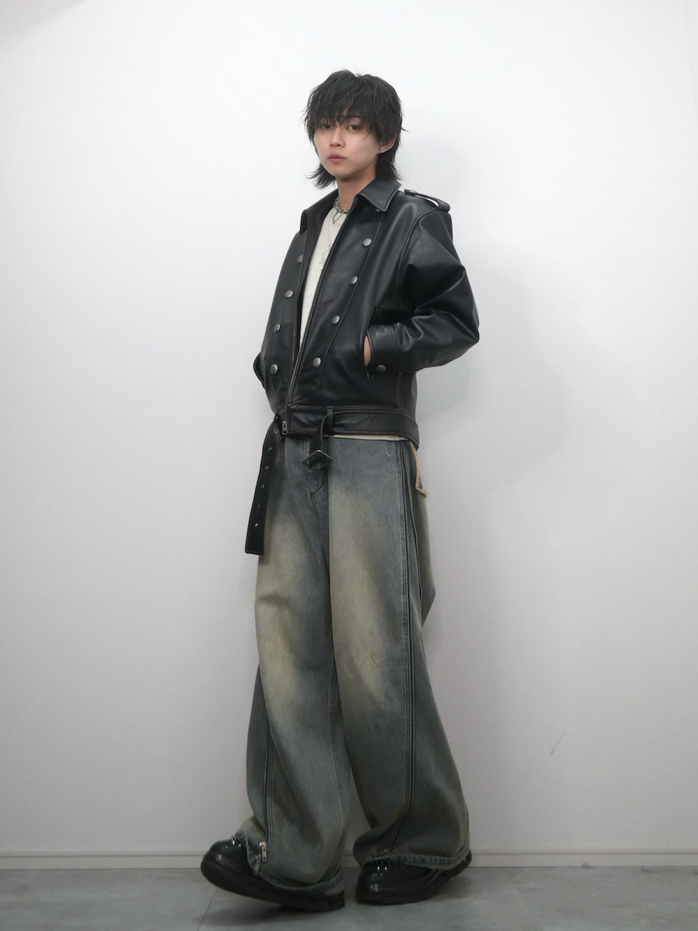 GRANCY】Napoleon Leather Blouson / ナポレオンレザーブルゾンを使っ