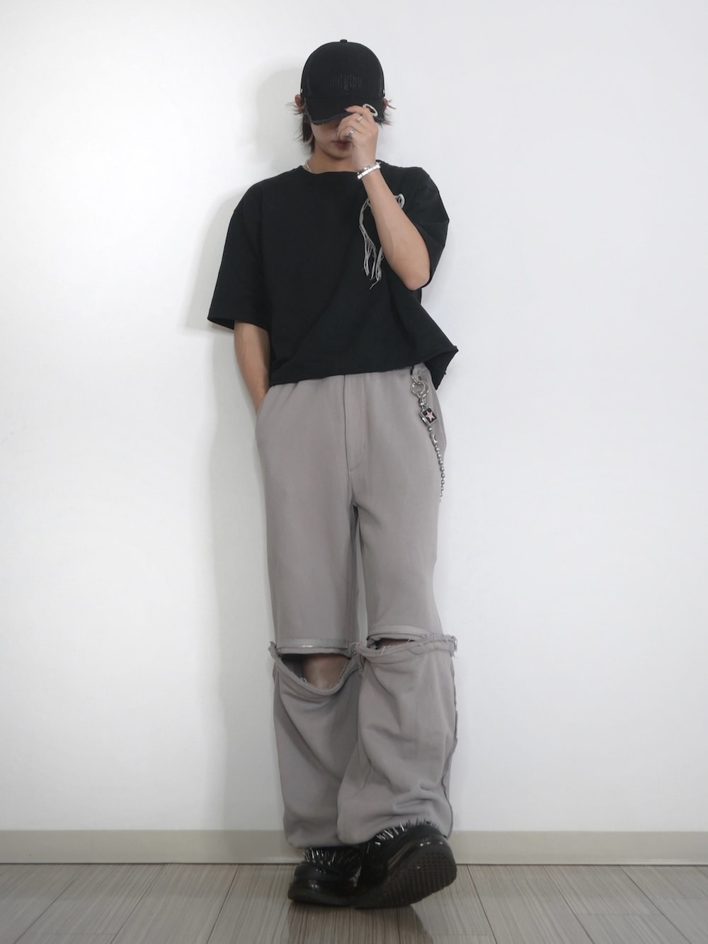 GRANCY DamageCap ライトグレー takato着用