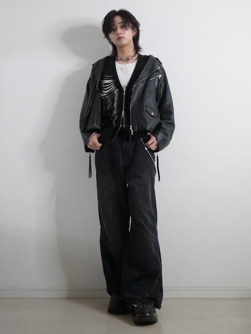 【TAKATO着用】メゾンスペシャル　ダブルレザージャケット TAKATO着用】メゾンスペシャル ダブルレザージャケット