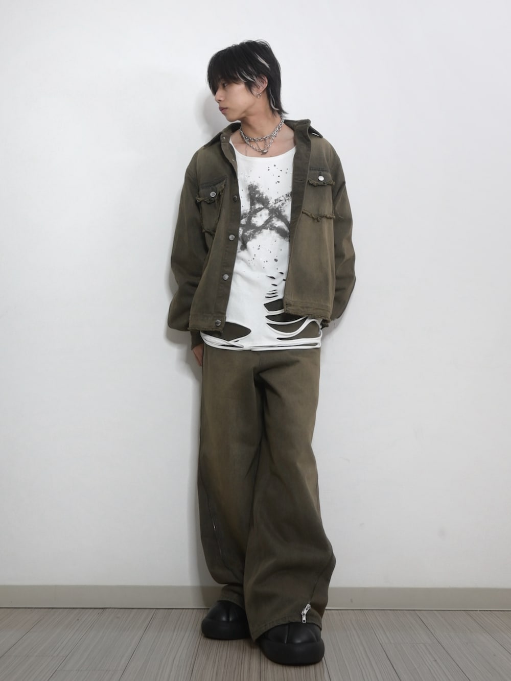 DAIRIKU 七分袖カットソー Takato着用 Grancy TAKATO｜GRANCYのTシャツ/カットソーを使ったコーディネート - WEAR