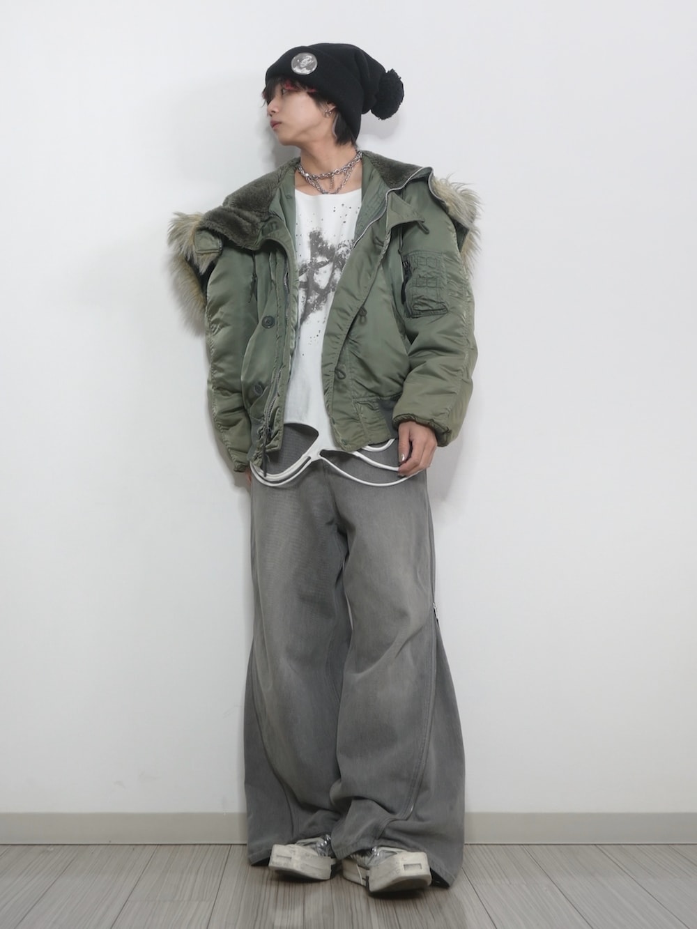 vintage bed jw ford 耳付き ニット帽 vintage bed jw ford 耳付き ニット帽 メンズ