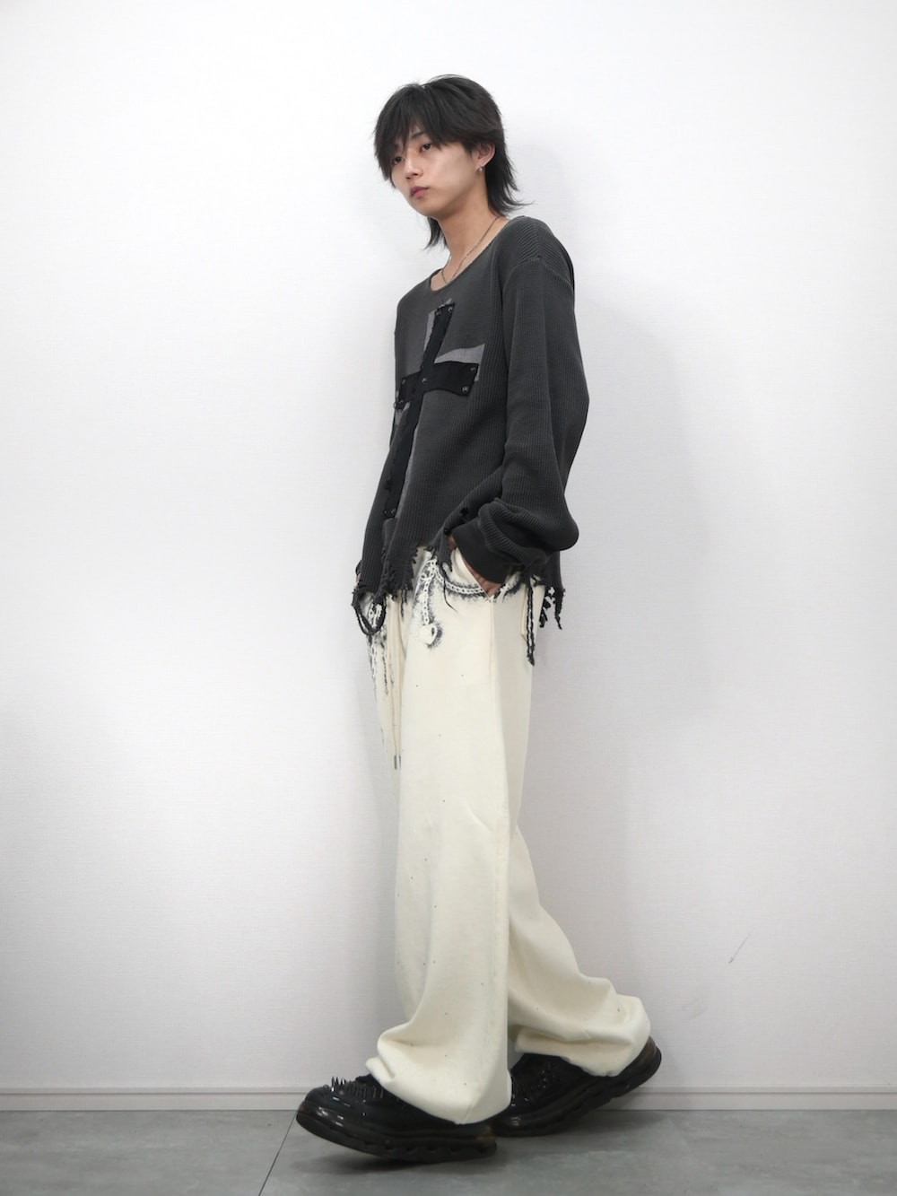 DAIRIKU 七分袖カットソー Takato着用 Grancy TAKATO｜GRANCYのTシャツ/カットソーを使ったコーディネート - WEAR