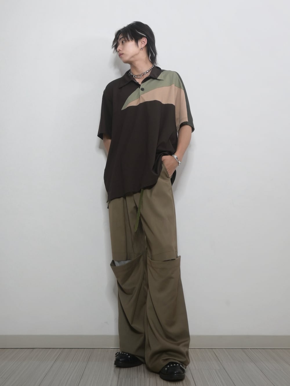 kolor 24SS ドッキングポロシャツ　サイズ2 【TAKATO着用】 kolor 24SS ドッキングポロシャツ サイズ2 【TAKATO着用