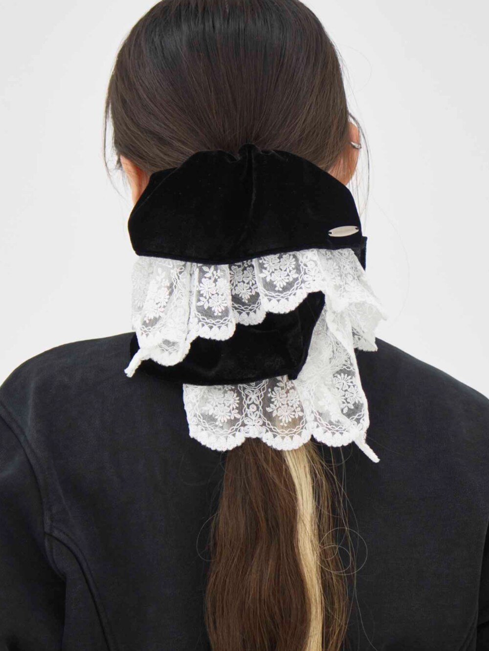 tanakadaisuke ベロアレースシュシュ tanakadaisuke ベロアレースシュシュ velour lace chou chou