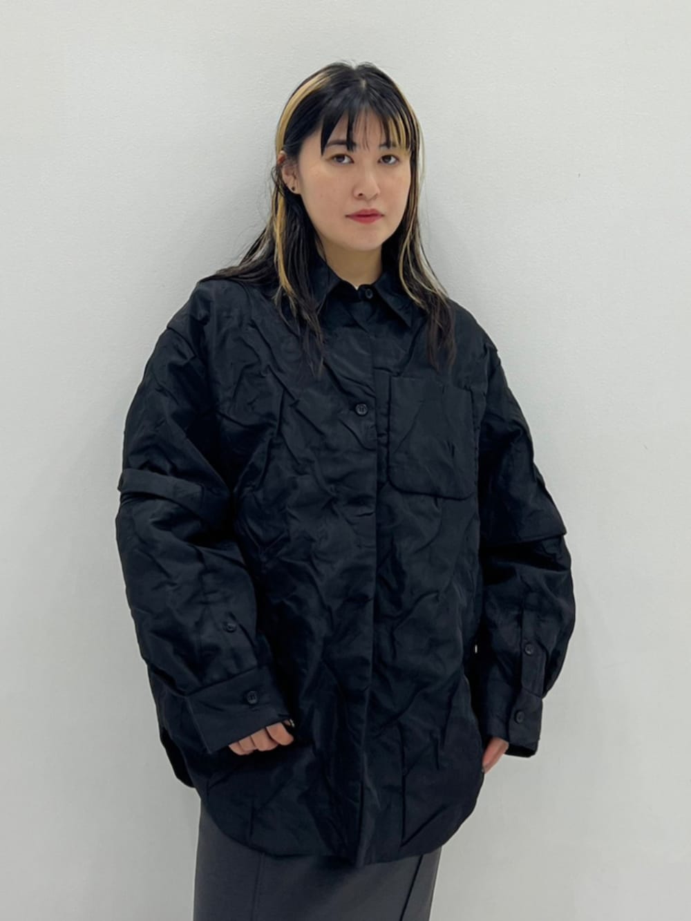 CLANE PADDED CRUMPLY SHIRT JACKET（クラネ CLANE PADDED
