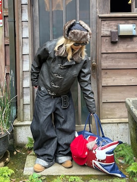 Fireman Design Fur Riders Jacket / ファイヤーマンデザインファー