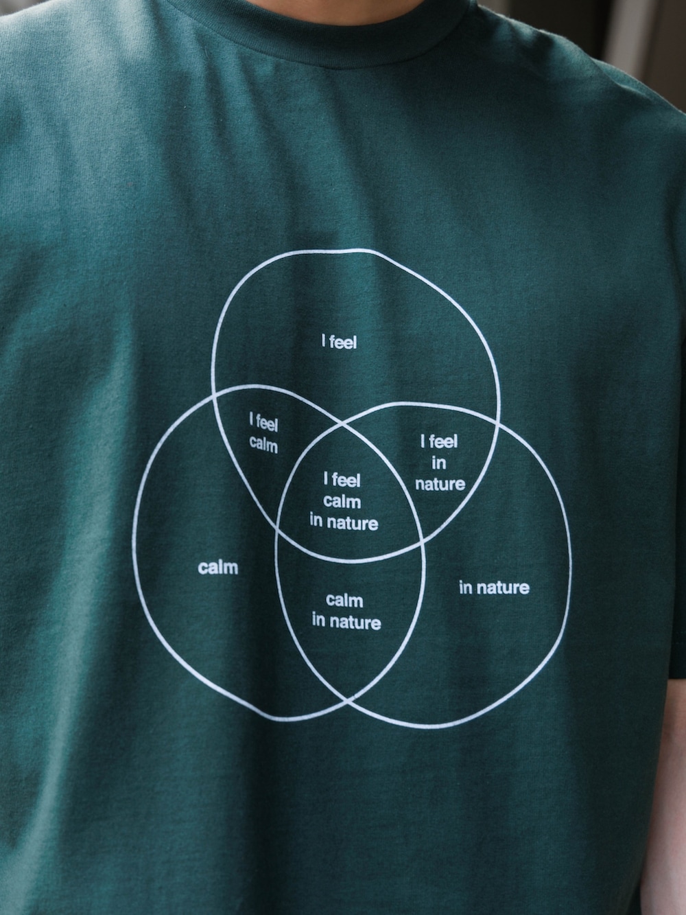 グリーン系のマウンテンパーカー、グリーン系のTシャツ/カットソー、グリーン系のボディバッグ/ウエストポーチを着用したメンズの夏コーディネートの3枚目の写真