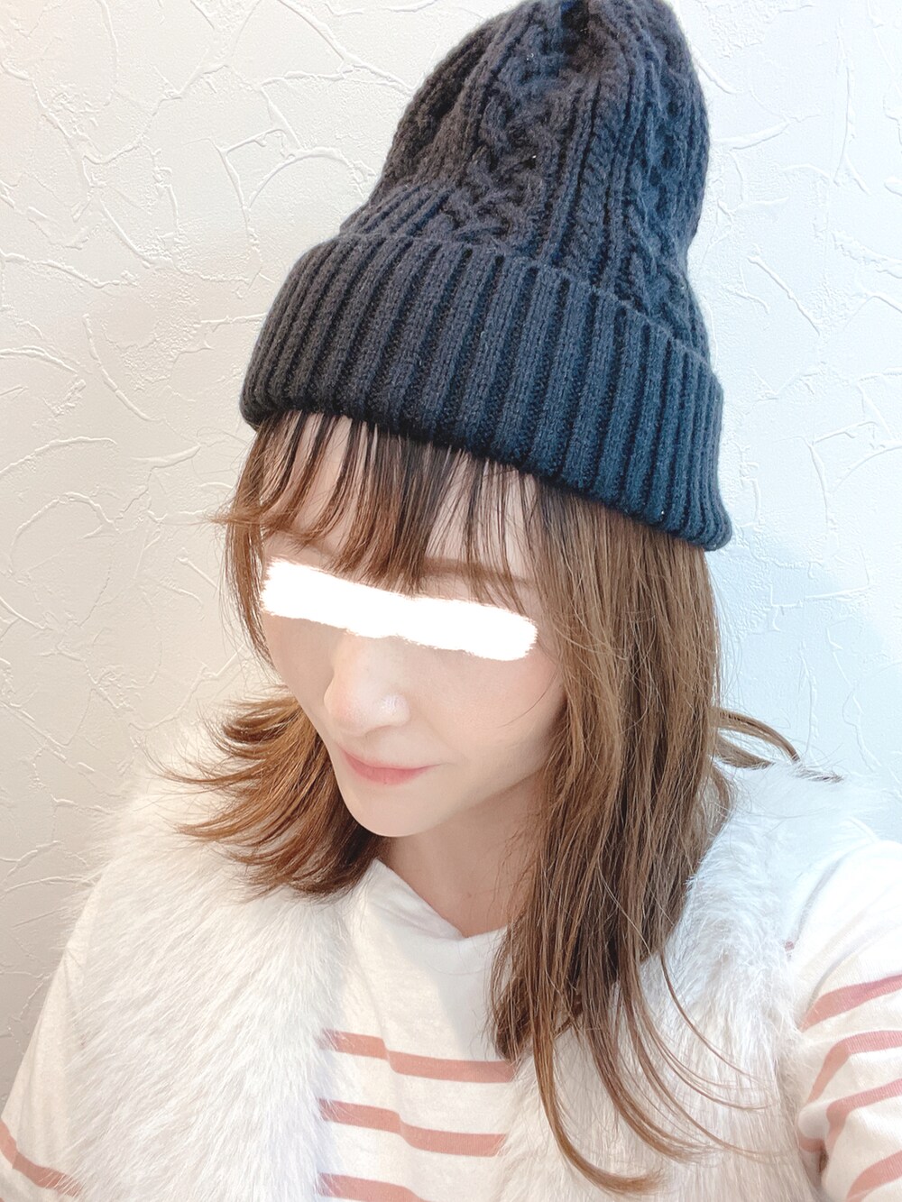 「おそろであそぼ、秋ルック紹介するよ、ボーダー、UNIQLO、デニム、ブラックスキニー、カジュアルコーデ、ママコーデ、PICHI、フリンジバッグ、モノトーン、ボーダー×デニム、タックイン、ピンク」|「Edit Sheenのブラックスキニー(デニムパンツ、ブラック系)」を使った、yu.さん(レディース・161cm)の秋コーディネートの2枚目の写真