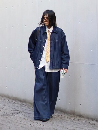 efu デニムジャケット　新品未使用 YUKI｜PUBLIC TOKYOのデニムジャケットを使ったコーディネート - WEAR