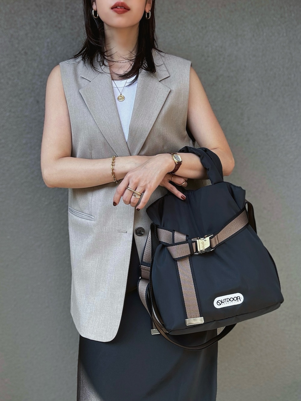 さくら｜OUTDOOR PRODUCTSのトートバッグを使ったコーディネート - WEAR