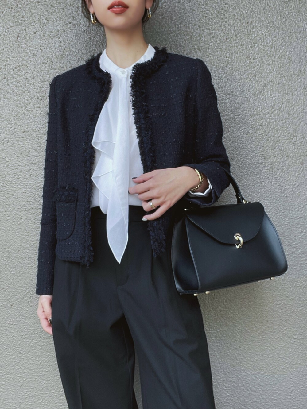 さくら｜ANAYIのノーカラージャケットを使ったコーディネート - WEAR