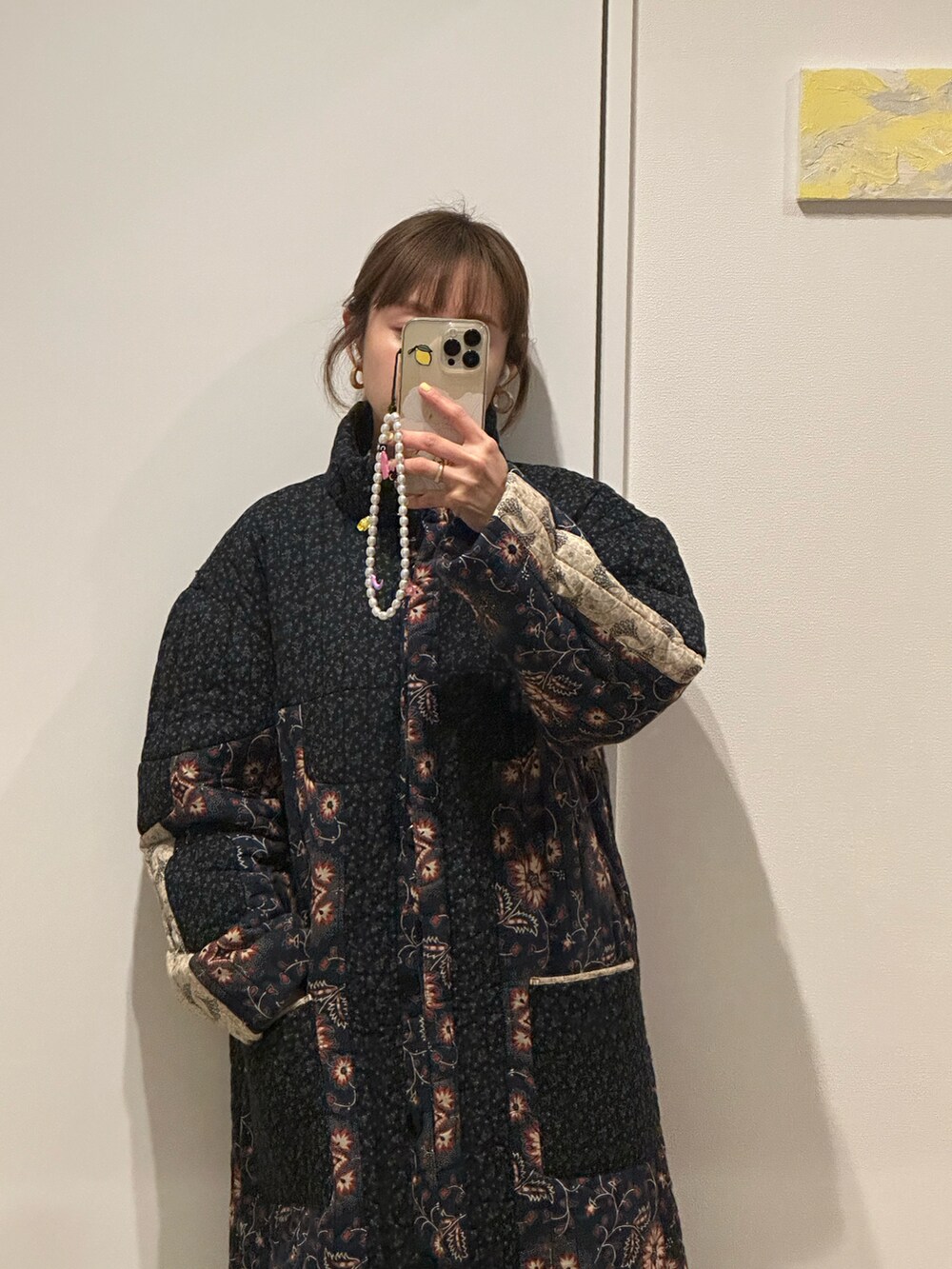 「ほめられ本命コーデ、sea new york、シーニューヨーク、高橋愛、オトナカジュアル、春服、モードカジュアル、キルティング、スニーカー、Onitsuka Tiger、PoFF、勝田里奈、りなぷ」｜「sea new yorkのアイテム（ジャケット/アウター、その他）」を使った、高橋愛さん（レディース・154cm）の冬コーディネートの2枚目の写真