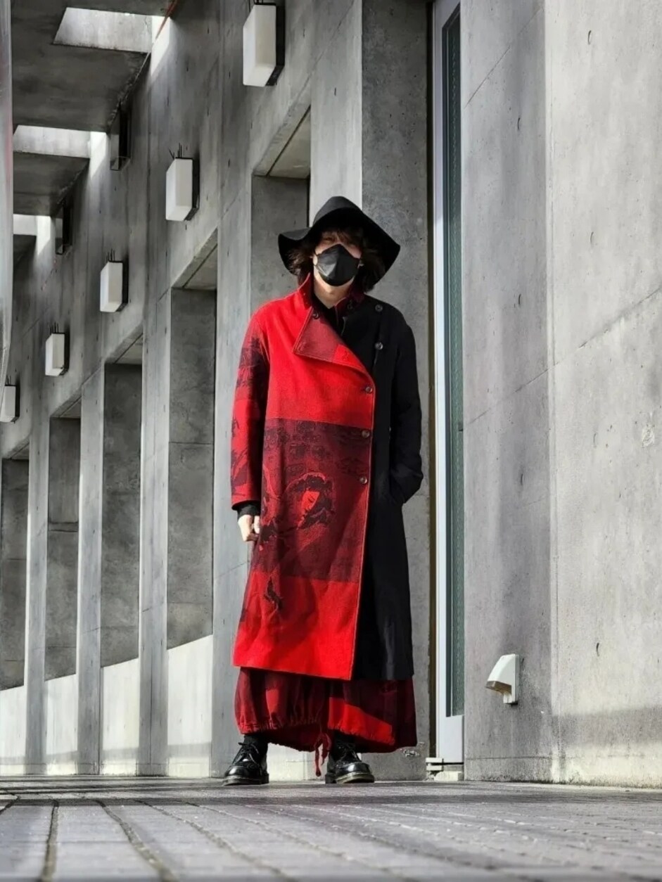 yohji yamamoto 18aw 赤フラノ サイズ2 yohji yamamoto 18aw 赤フラノ サイズ2