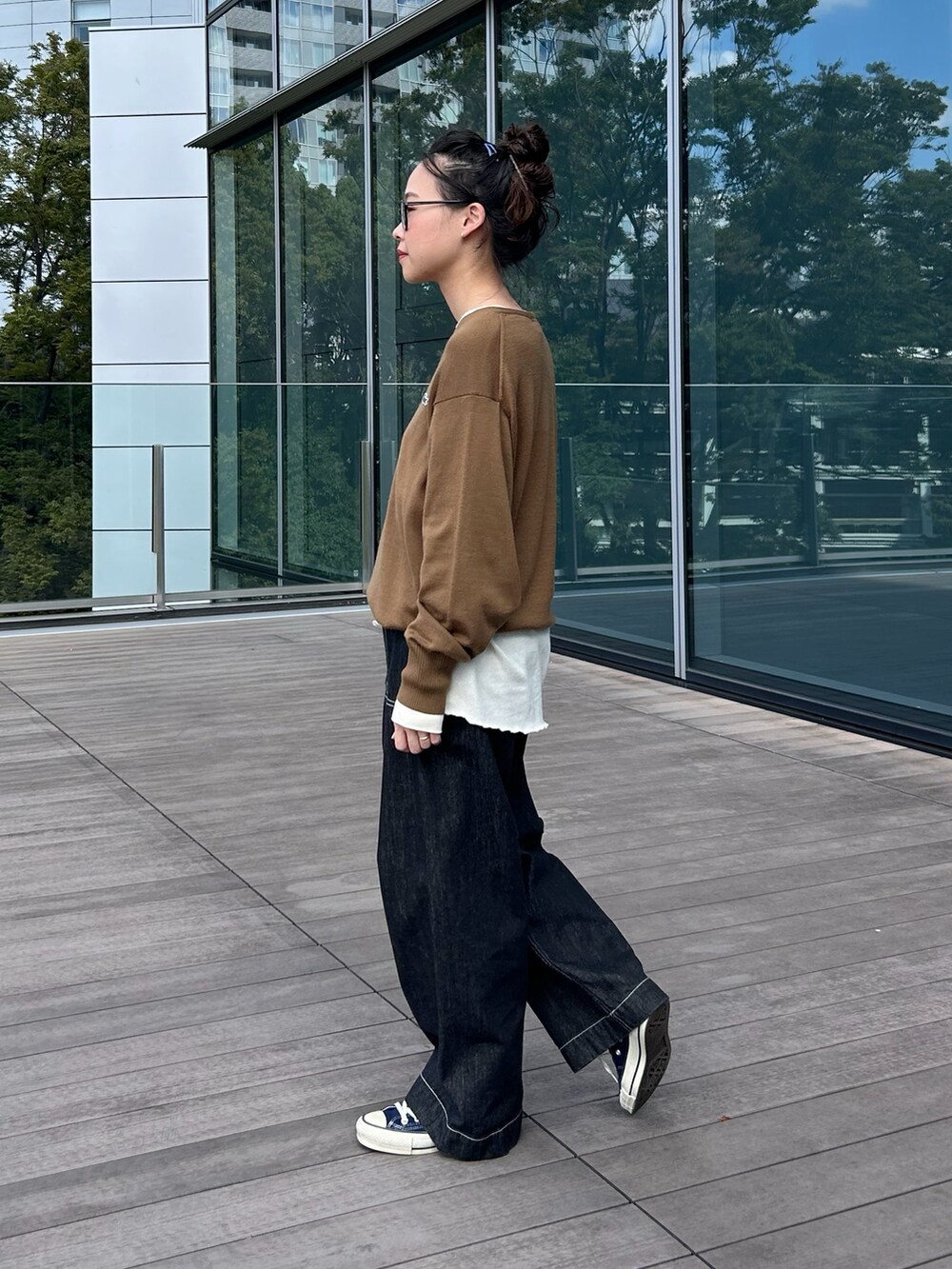 黒田 彩乃(BEAMS WOMEN)｜LACOSTEのニット/セーターを使った