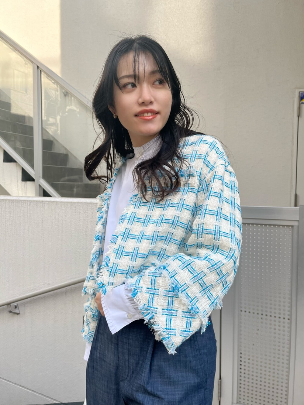 hana様　ノーカラージャケットコーデ hana様 ノーカラージャケットコーデ ノーカラージャケット | Oggi.jp