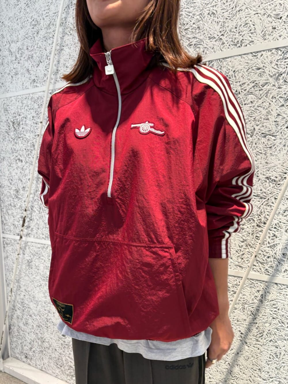 アーセナル テラスアイコン ハーフジップ ジャケットの