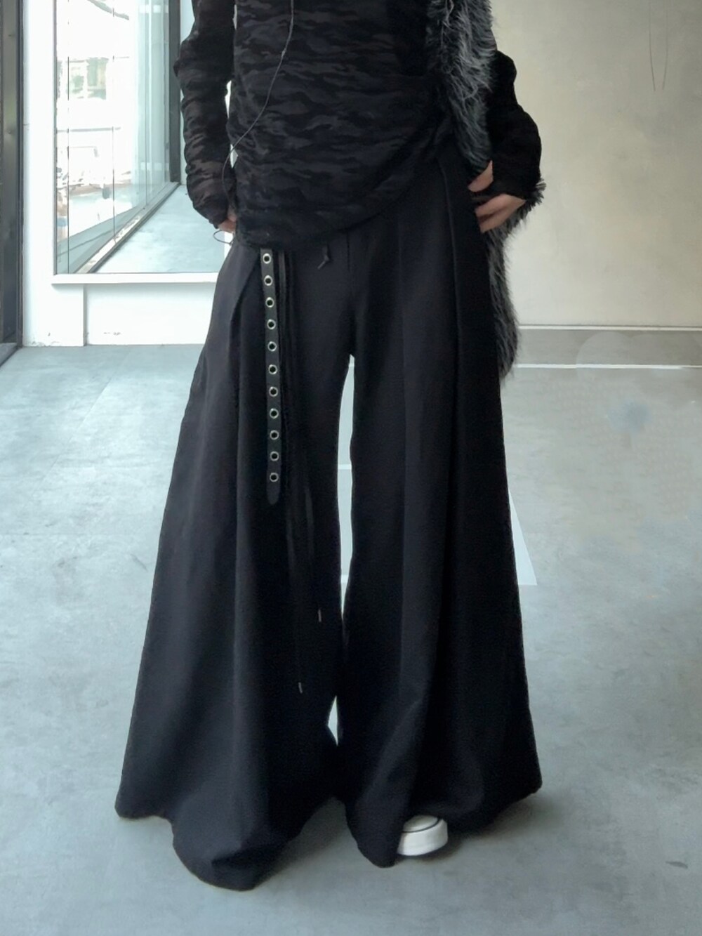 CLEL】TR Loose HAKAMA Pants & Rope Belt/TRルーズ 袴パンツ