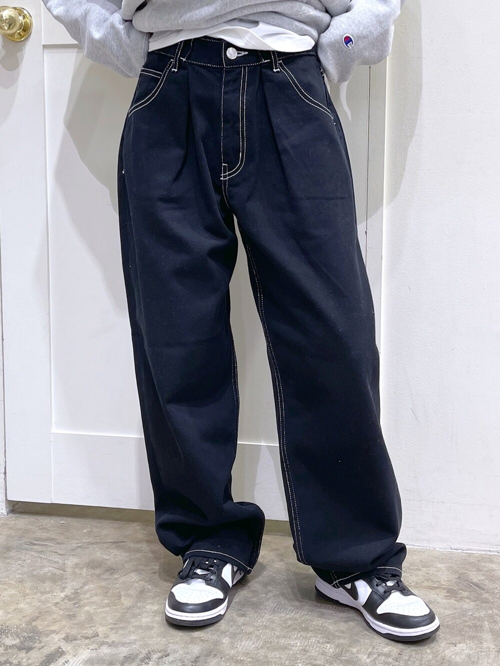 るんるんば様 C6518 Championスウェット×デニムコーデ るんるんば様 C6518 Championスウェット×デニムコーデ