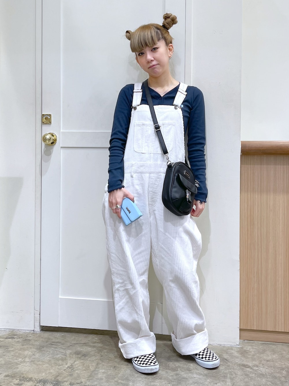 ストライプ オーバーオール レディース antiqua ストライプ柄 サロペット レディース オールインワン