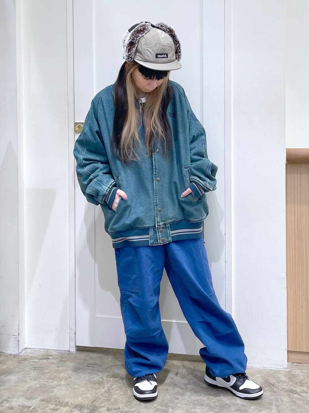 完売必須 大人気 X-girl DENIM BLOUSON コーデに合わせやすい X-girl（エックスガール）の「DENIM BLOUSON（ブルゾン）」 - WEAR