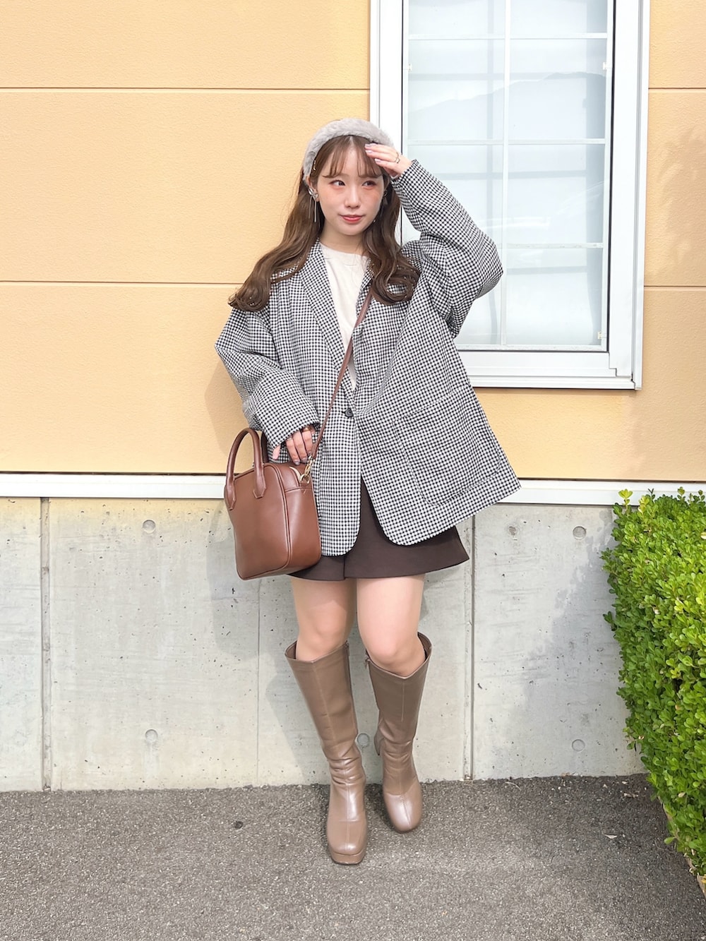まき みさきさんの「綿麻テーラードジャケット（Samansa Mos2）」を使ったコーディネートの3枚目の写真