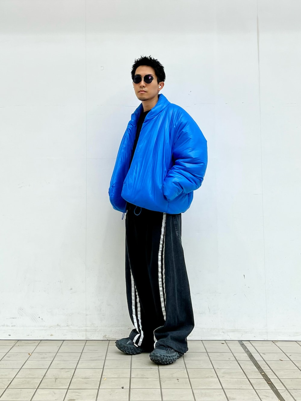 Yeezy GAPダウンジャケット 青 Yeezy × GAP 青 Mサイズ ダウンジャケット