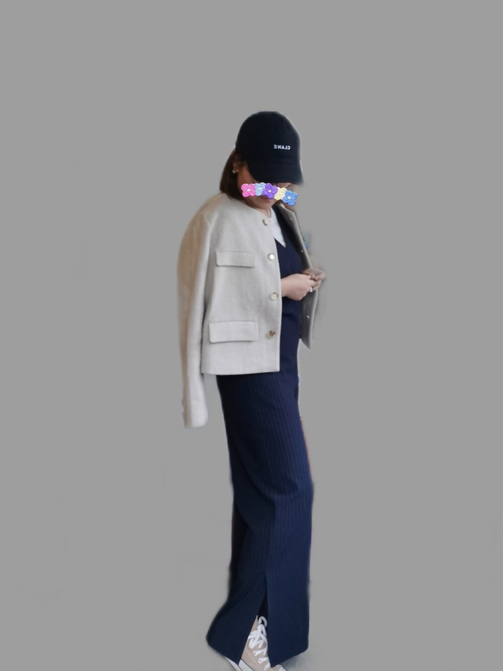 その他のつなぎ/オールインワンを着用したレディースの春コーディネートの2枚目の写真