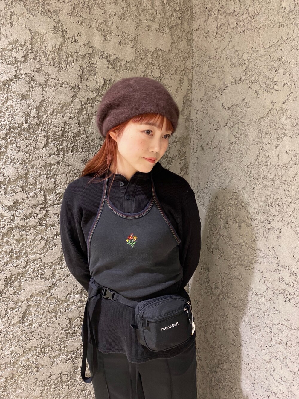 「休日スタイル、楽チンコーデ、冬服コーデ、大人女子、パンツスタイル、オトナ女子、オトナカワイイ、おしゃれさんと繋がりたい、冬、今日のコーデ、着回しコーデ、30代コーデ、きれいめコーデ、いいね、save、フォローお願いします🤑、レディースファッション」｜「Chapeau d' Oの【Sweet 11月号掲載】Chapeau d' O  AG Beret Beanie（ハンチング/ベレー帽、ブラウン系）」を使った、ジーさんさん（レディース・161cm）の冬コーディネートの2枚目の写真