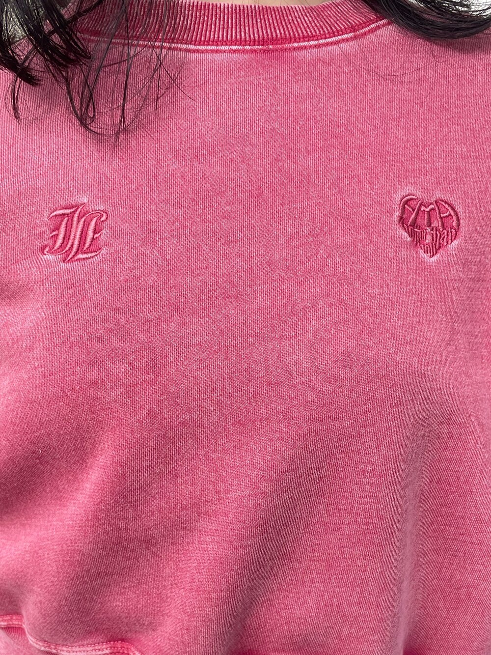 ピンク系のスウェット、ブラック系のその他シューズ、ピンク系のスウェットパンツを着用したレディースの冬コーディネートの5枚目の写真