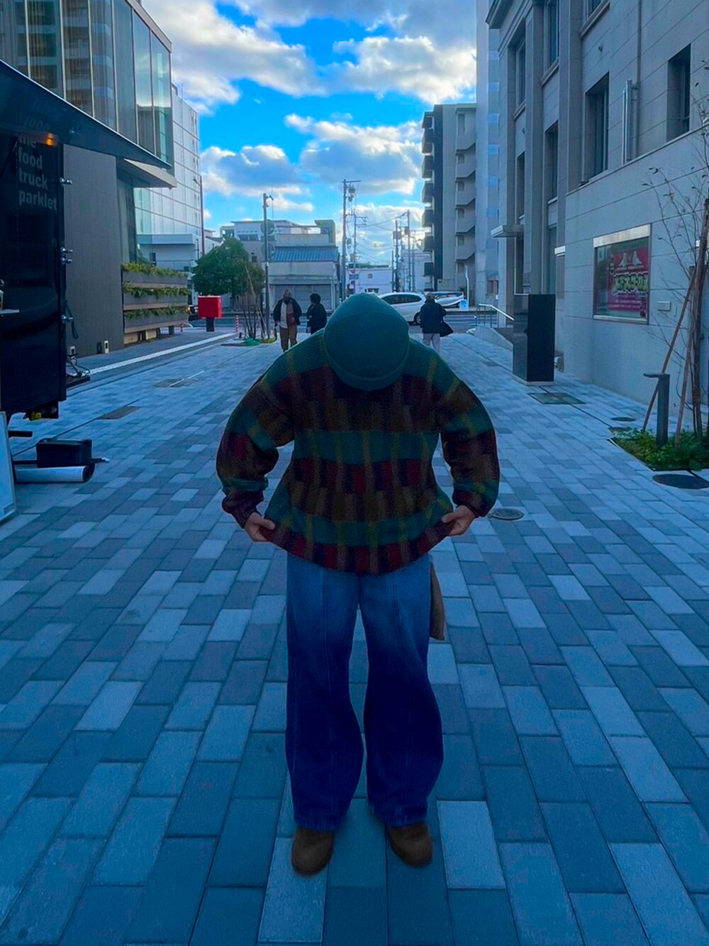 「岡山」｜「HAREのアイテム（パンツ、ブルー系）」を使った、2006sorasora1207さん（メンズ・160cm）の秋コーディネートの2枚目の写真