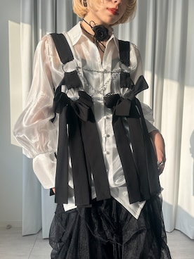 Ribbon noir 2way プリーツメロウハーネスを使った人気ファッション