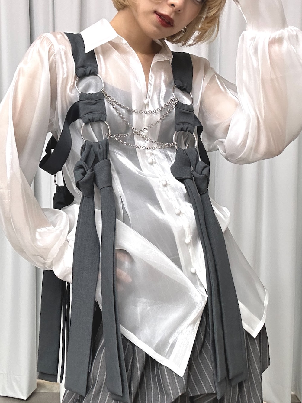 Ribbon noir 2way プリーツメロウハーネスを使った人気ファッション