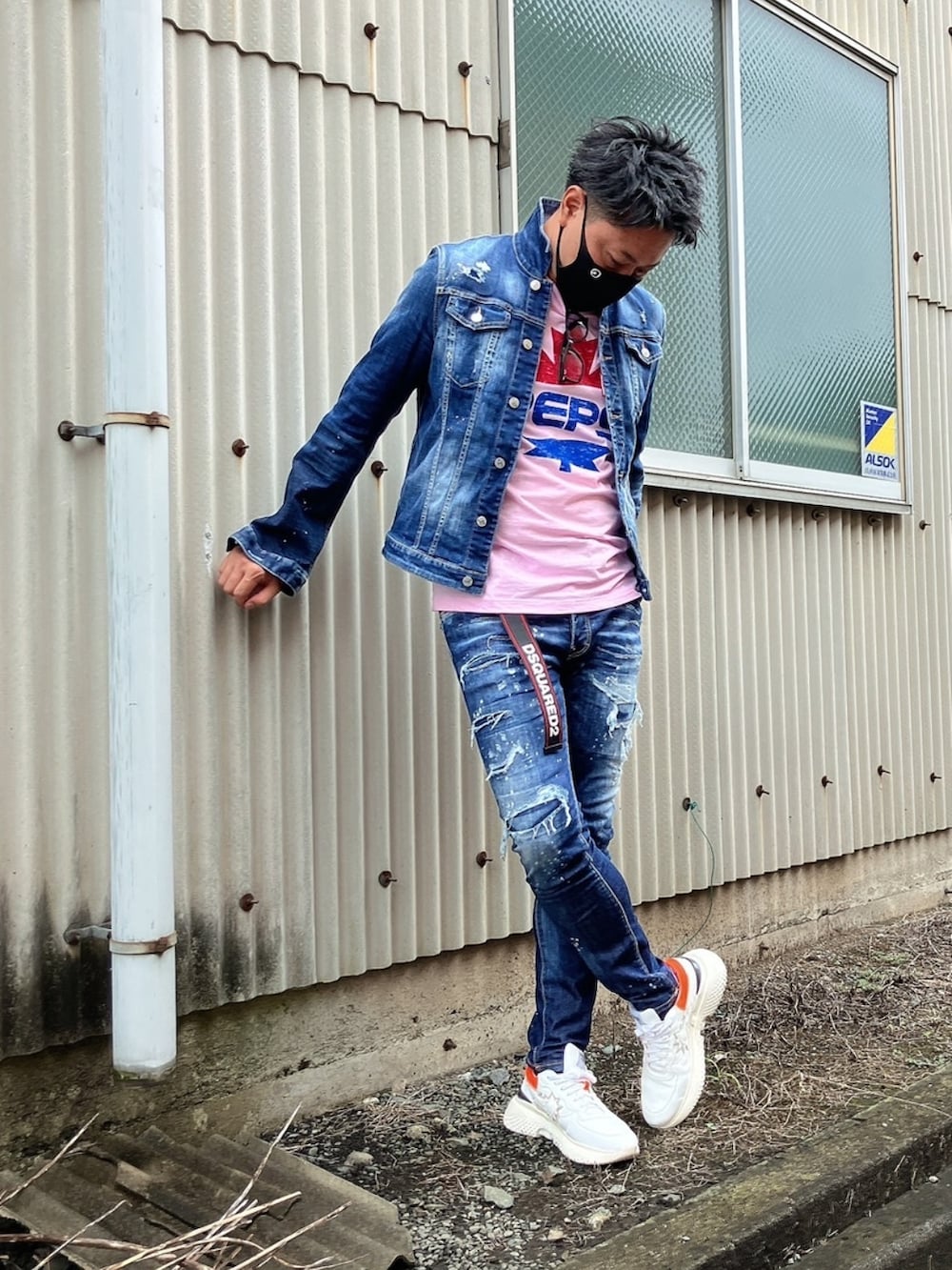 yoh｜DSQUARED2のデニムジャケットを使ったコーディネート - WEAR