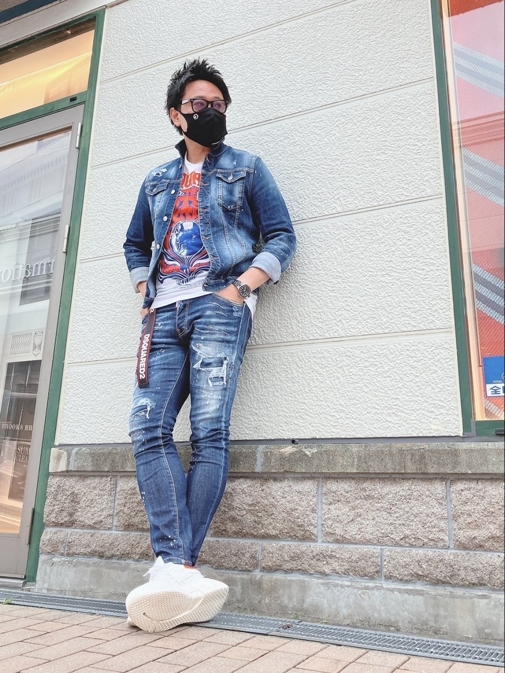 yoh｜DSQUARED2のデニムジャケットを使ったコーディネート - WEAR