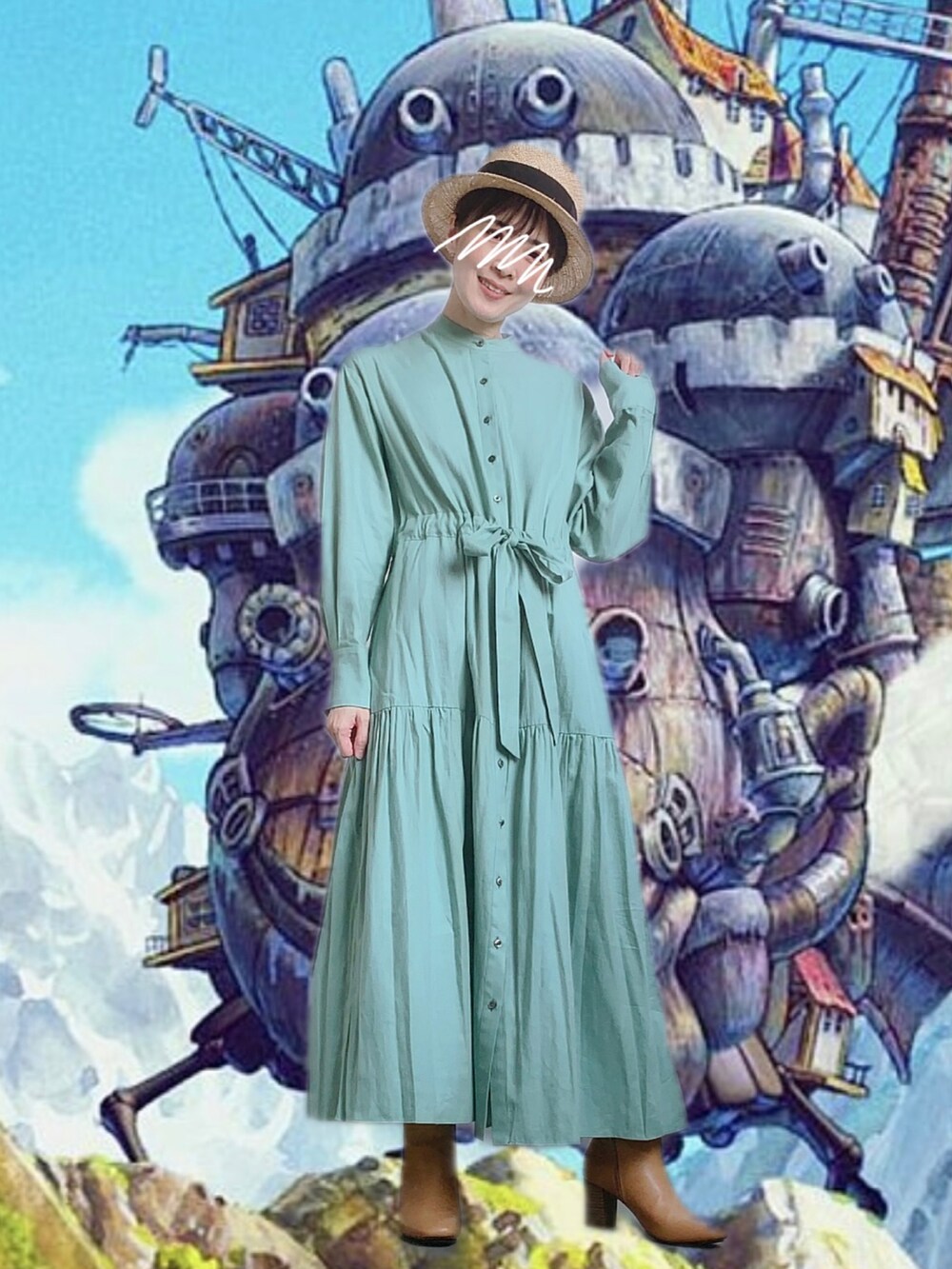 ぱぴ｜S.ESSENTIALSのシャツワンピースを使ったコーディネート - WEAR