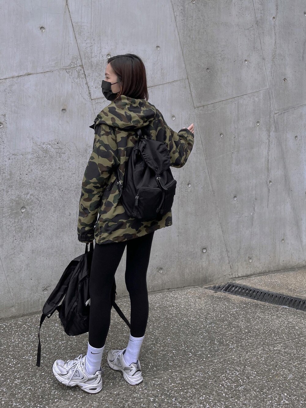 A BATHING APE ミリタリージャケット モッズコート BAPE X